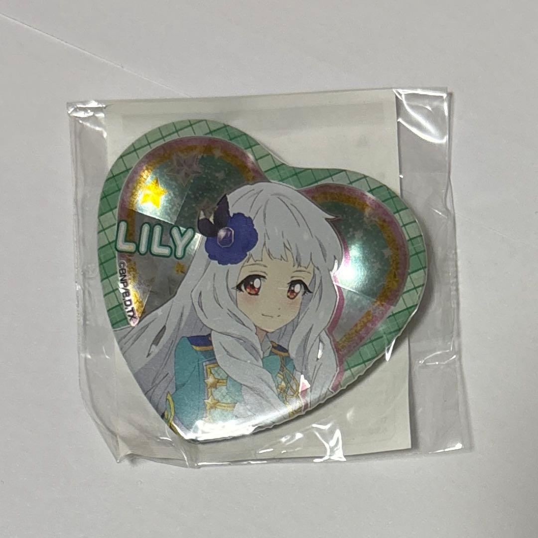 【未開封】アイカツスターズ! 白銀リリィ グリッターガラポン 缶バッジ