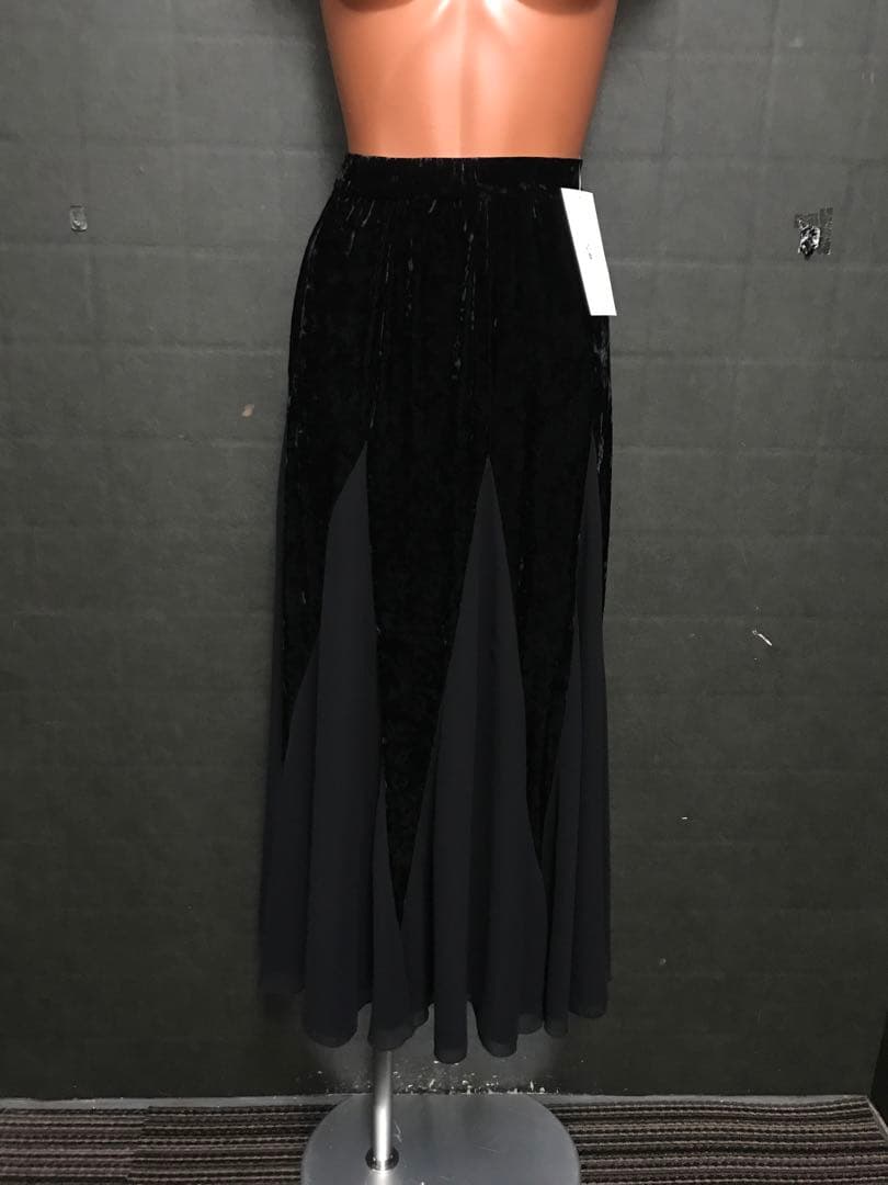 【チャコット】黒ベロアスカート3723