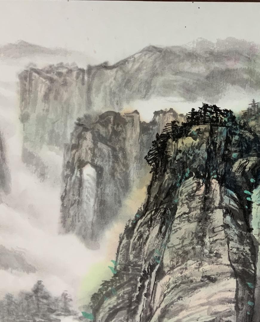 横額 掛け軸 美術品 水墨画 飾り 日本画 中国画 伝統芸術 字画 真作 ホテル