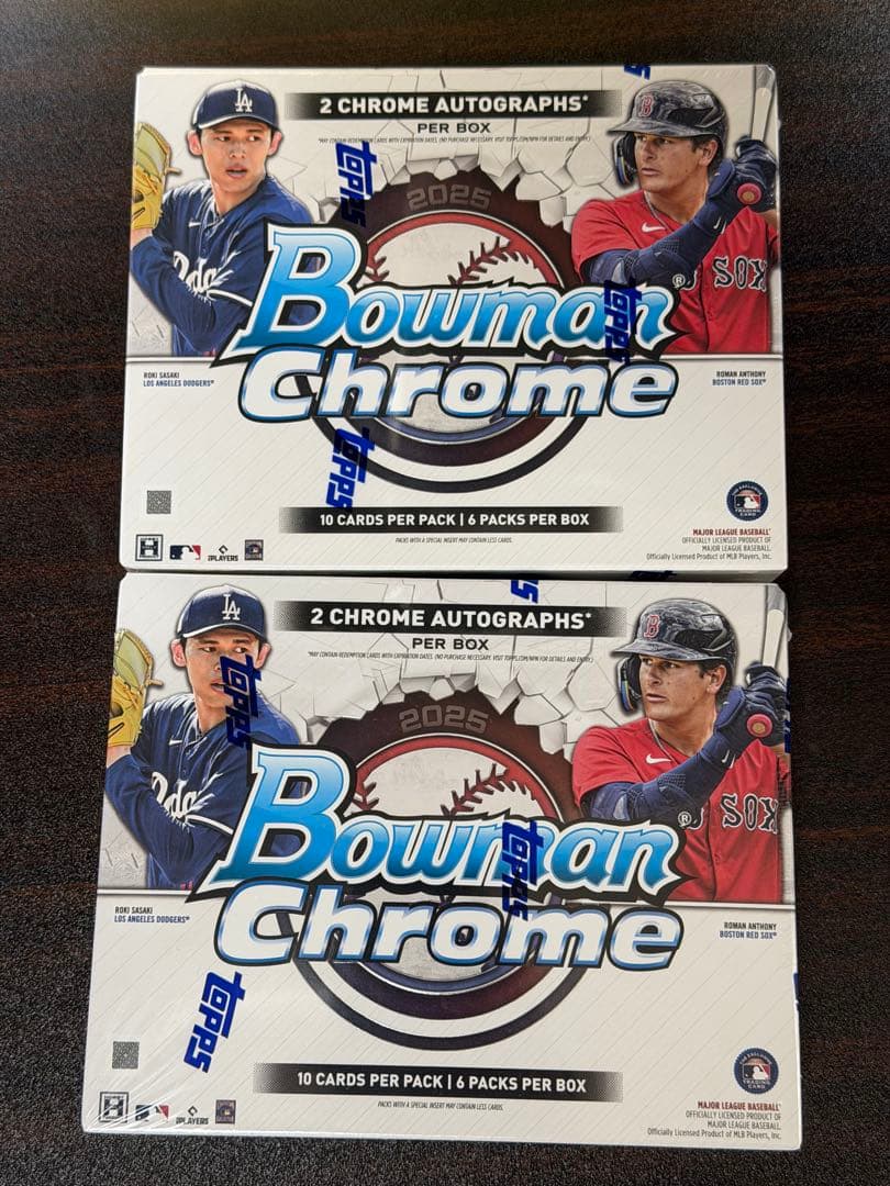 記念グッズ topps Bowman Chrome 2025 2box