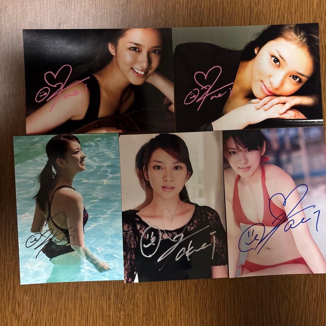 武井咲　直筆サイン入り生写真5枚セット