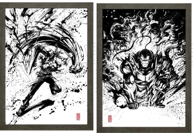 鋼の錬金術師　墨絵コレクション　エド・アル2種セット