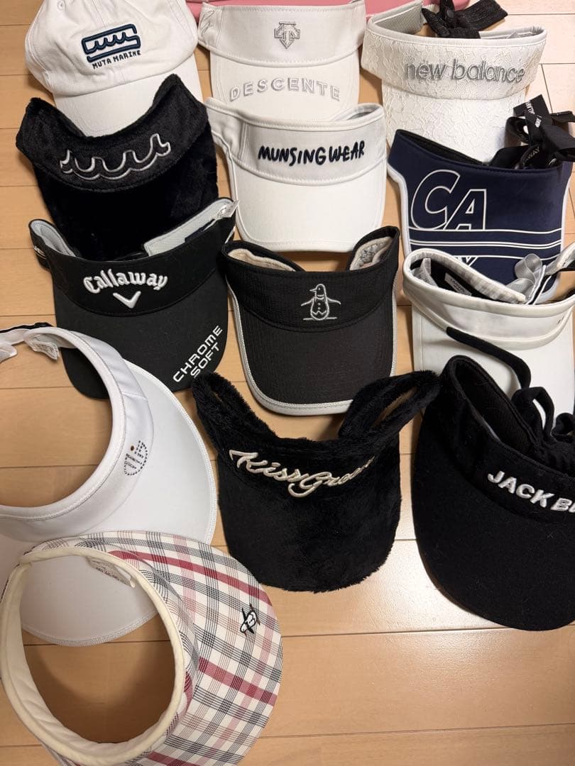 ゴルフ　サンバイザー　セット