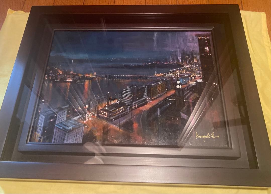 寺本和純　油彩　真作　occupation of night