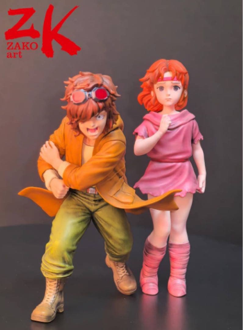 レア　北斗の拳 リン&バットセット ZAKO art レジンキャスト フィギュア