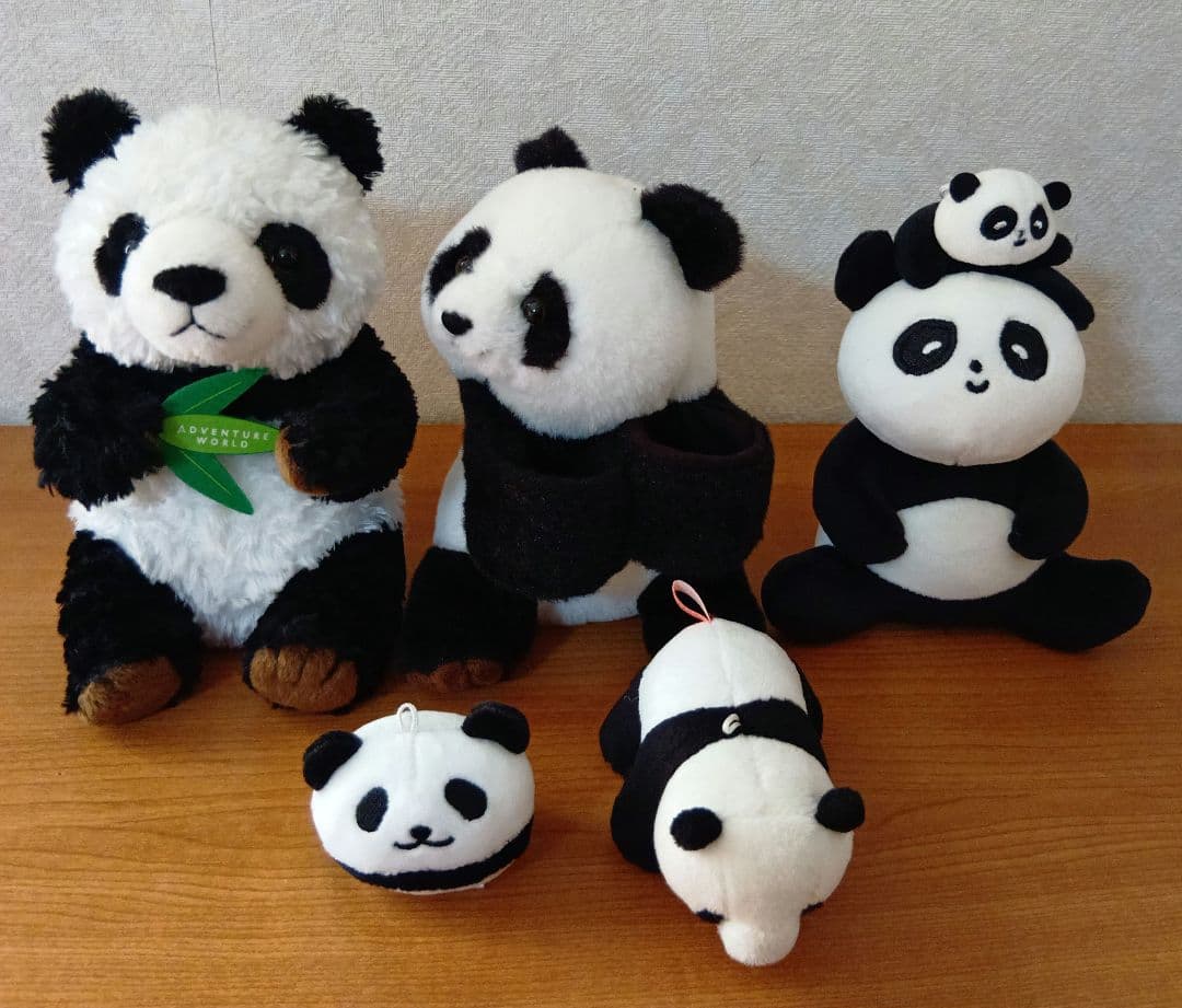 アドベンチャーワールド　上野動物園　抱きつきシャンシャン　パンダ　セット