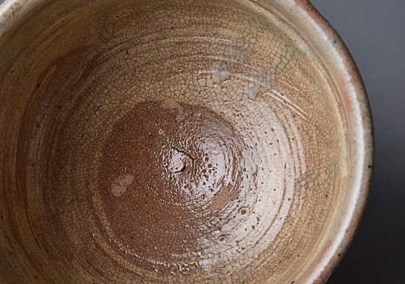 【江戸時代中期　伝世品】古萩刷毛目御本茶碗　斗々屋　李朝　高麗　千利休　御本手