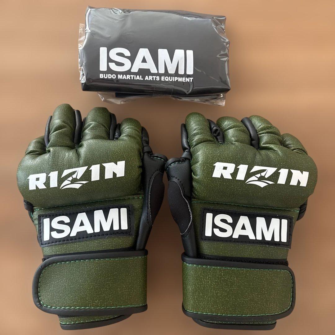 《新品未使用》ISAMI RIZIN オープンフィンガー・パンチング　グローブ