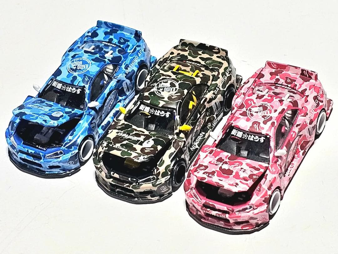 MINIGT KAIDO★HOUSE R34 スカイライン BAPE 3セット