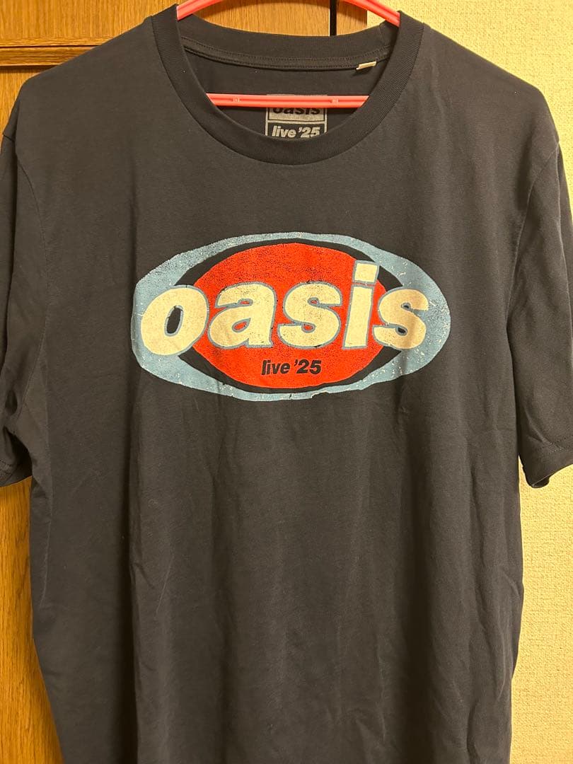 oasis ロゴ Tシャツ ネイビー Lサイズ