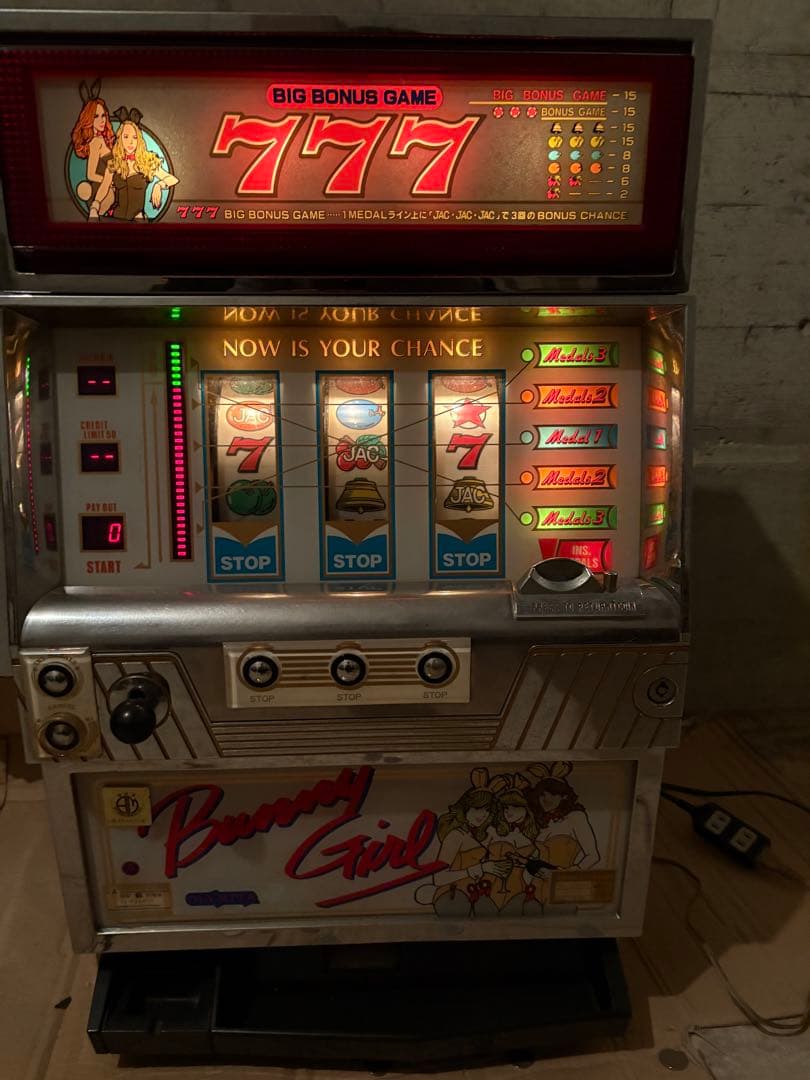 【通電確認済み】パチスロ実機 Bunny Girl バニーガール 昭和レトロ