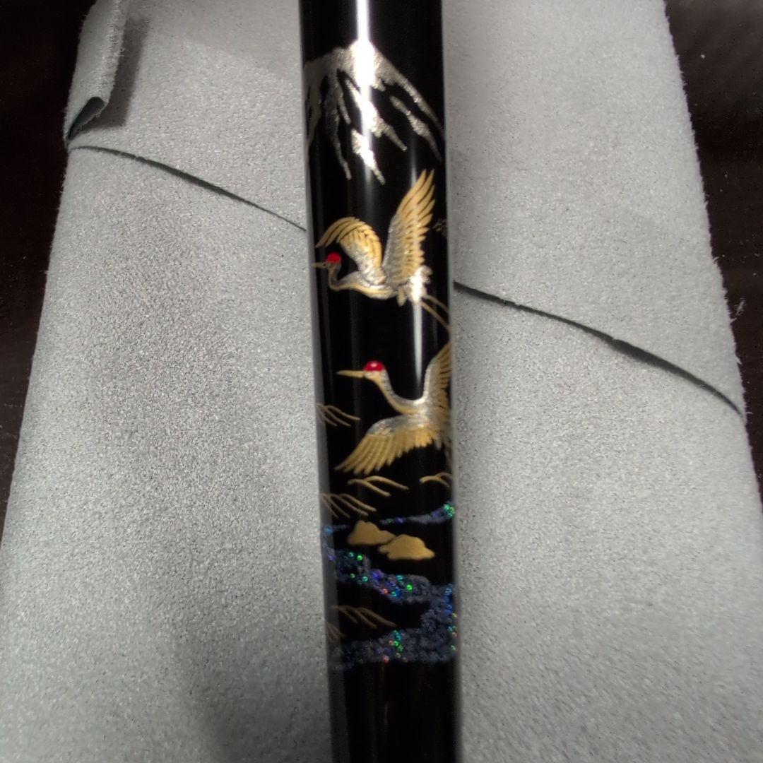 日本製 富士山と鶴の万年筆