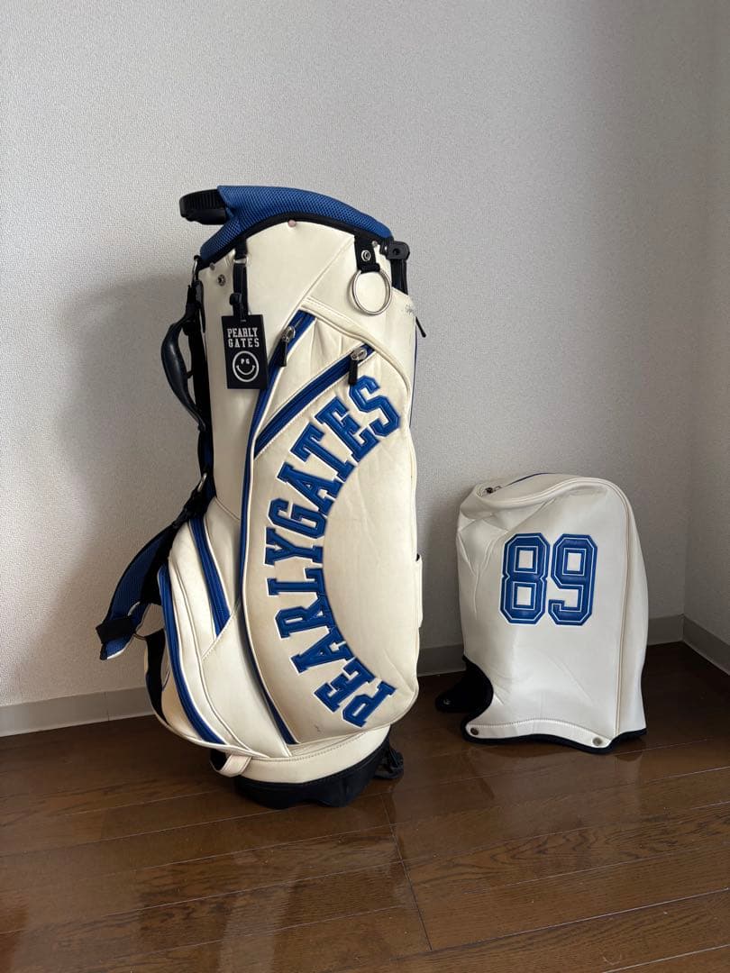 ⭐️早い者勝ち⭐️PEARLY GATES キャディバッグ ホワイト/ブルー