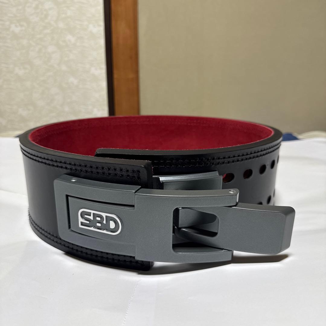 SBD パワーベルト 黒/赤 13mm