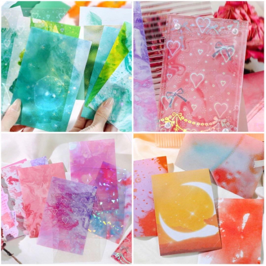 セール　夢影遊蕩シリーズ　清透INS風ベースステッカー　シール　6種　72枚