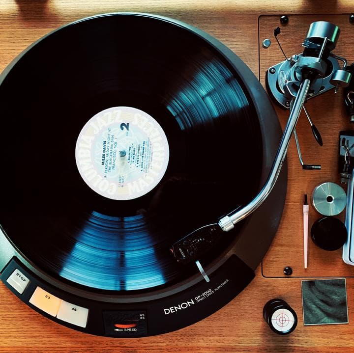 DENON DP-3000 ターンテーブル動作品 ＋ DK-100キャビネット