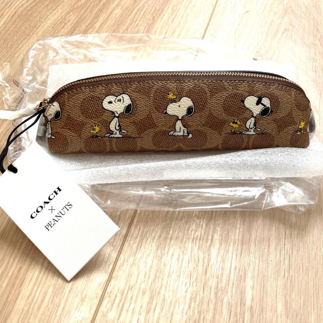 COACH x PEANUTS スヌーピー 筆箱