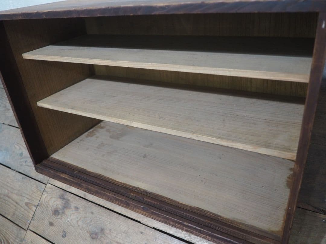 1269 ヴィンテージ　素朴なオープンラック　飾り棚　ケース　古家具　レトロ