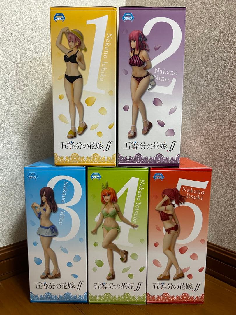 五等分の花嫁 中野家フィギュアセット(水着)