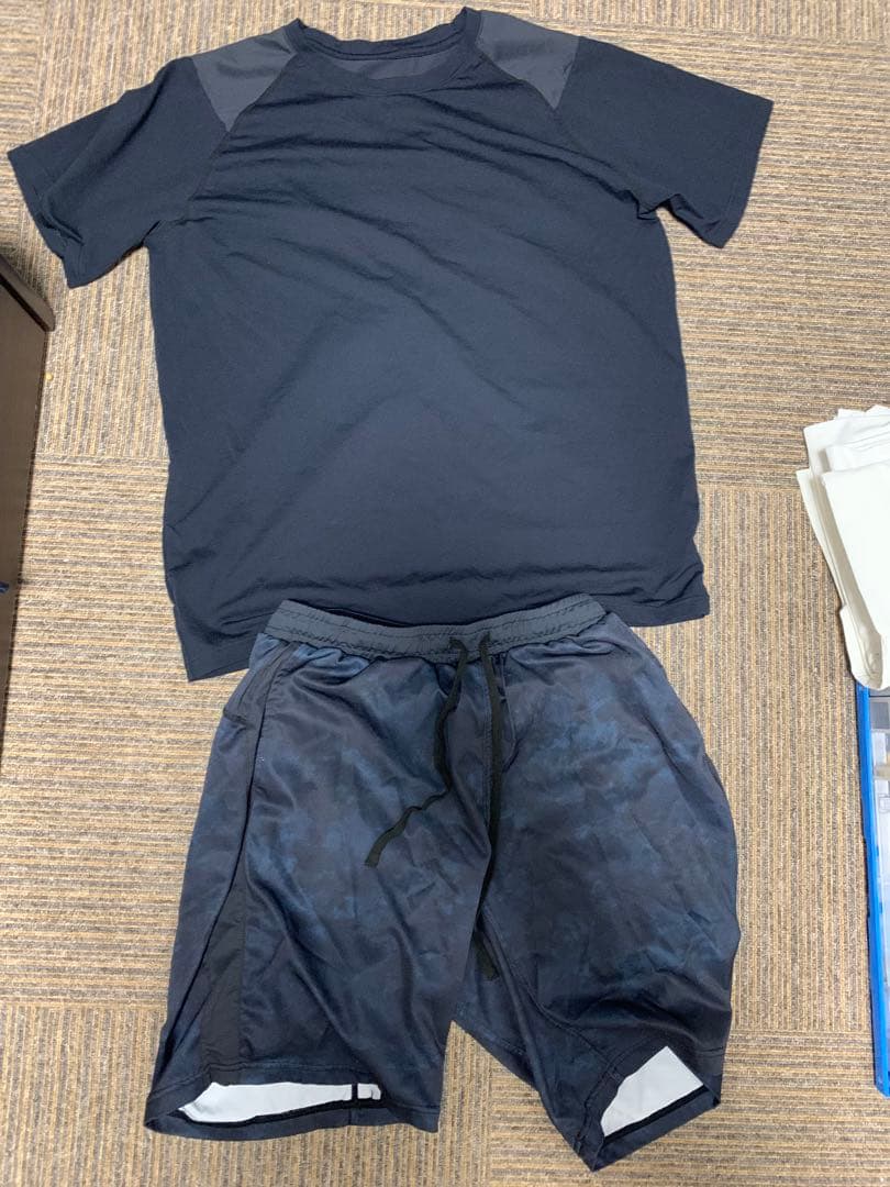 ネイビー ヨガ　ウエア　スカーラ