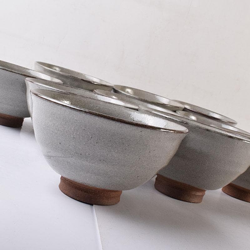 茶道具　福森研晃造　唐津焼　絵唐津　数茶碗　二十客　共箱　V　R8570H