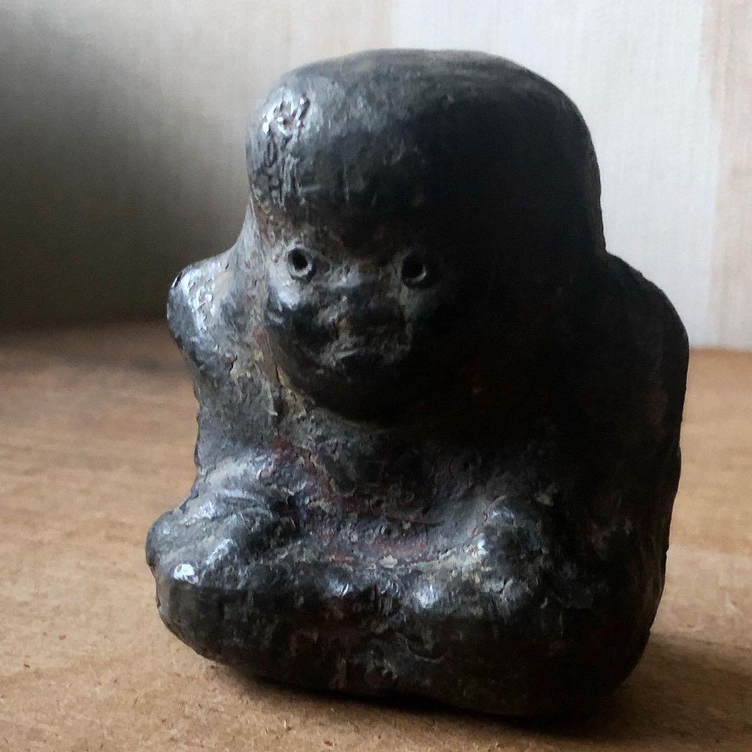 家の神さま　古民藝　金属製　福助　民衆仏