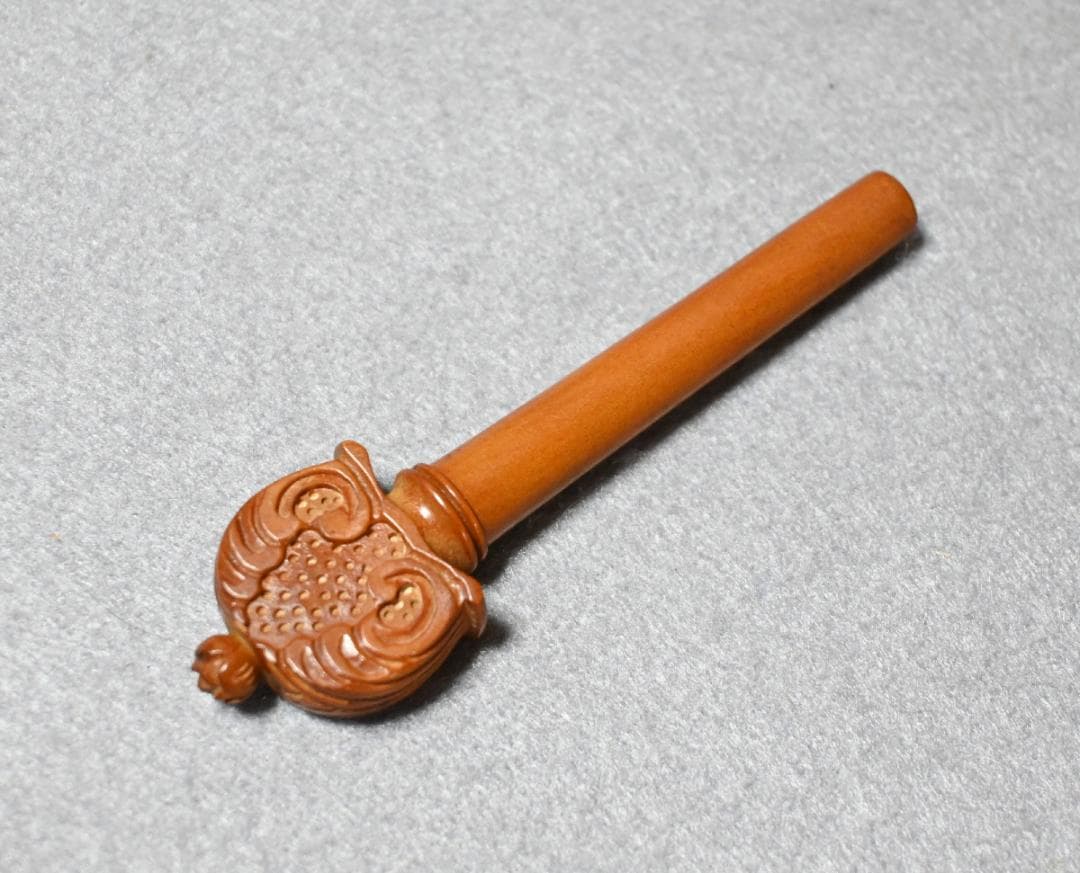 ◆フィッティング 彫刻 Pair BoxWood 4/4