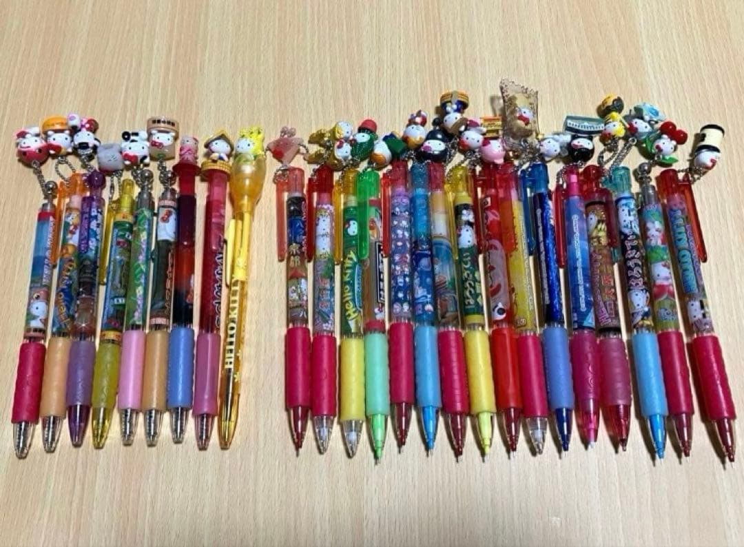 【まとめ売り】ご当地キティ シャープペン & ボールペン 25本セット 希少