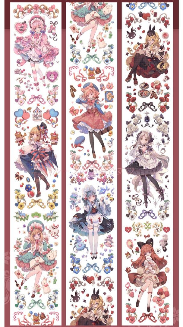 ✩のこり１✩J768＃萌宠暴击(贝壳光)shine切り売り海外人物マステ女の子