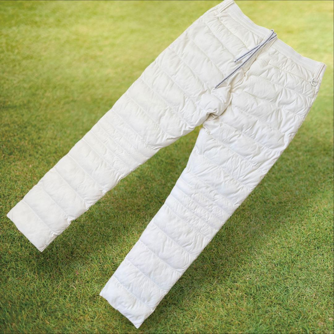 中綿入り　防寒　パーリーゲイツ　ダウン　パンツ　M〜L相当　白　秋冬　暖パン　5