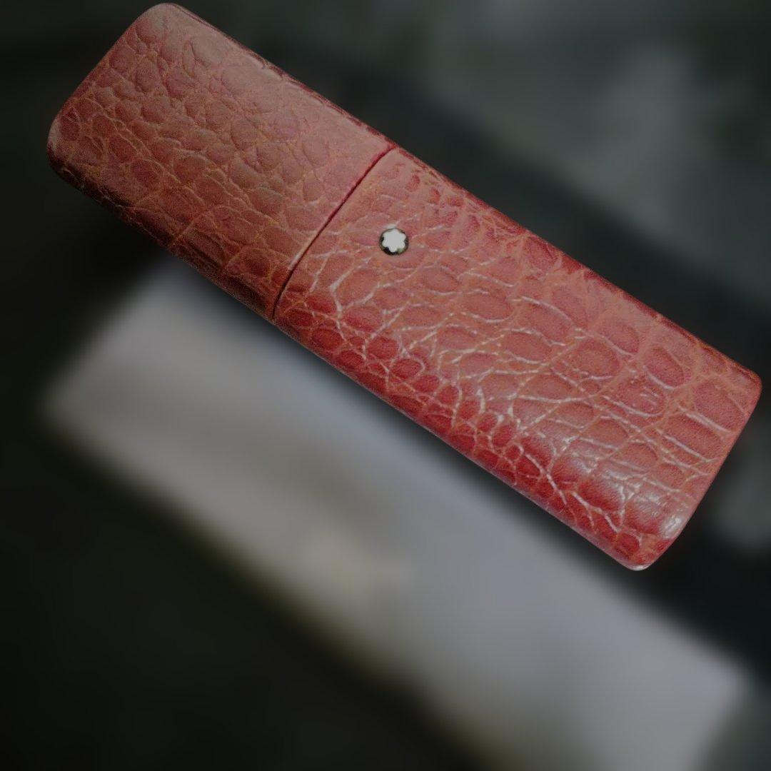 ♥希少モンブラン正規品☆クロコケース☆万年筆☆シャープペンボルドー3点セット名入