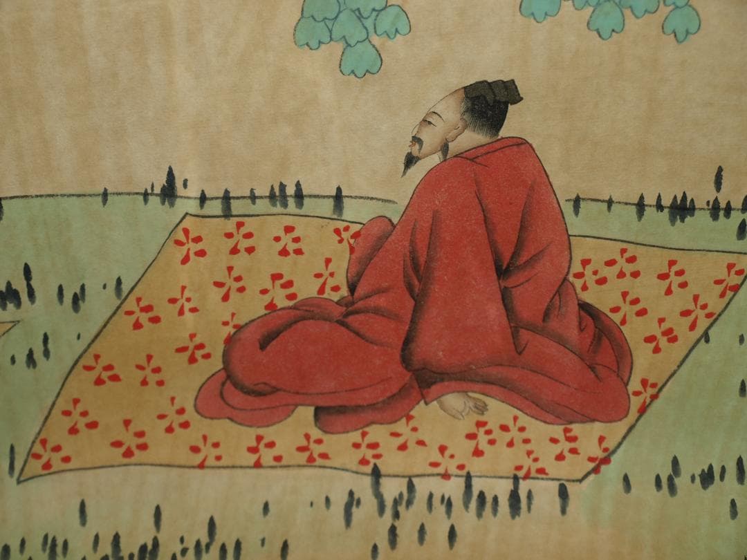 中国清時代の人物図　肉筆絵　激安骨董品 古美術 BD089A2-3