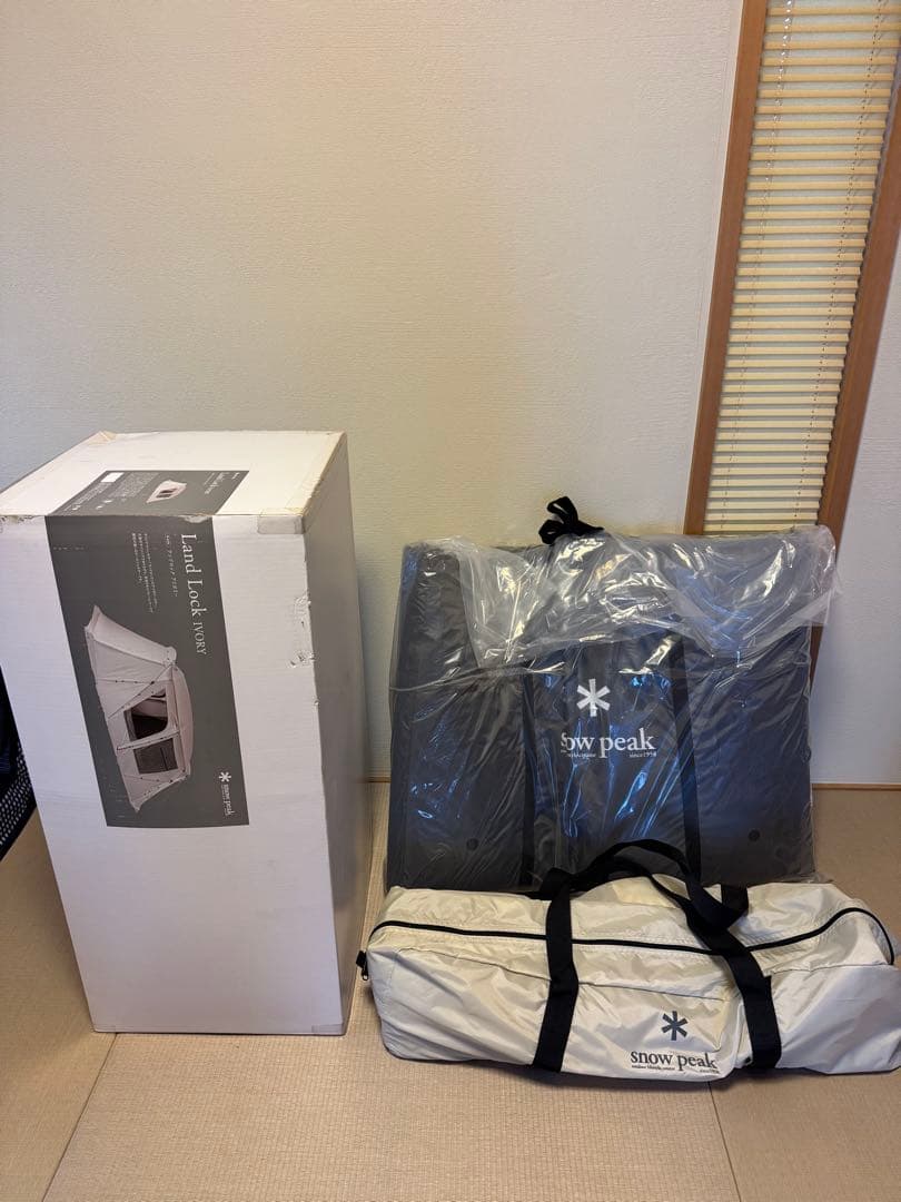 新品未使用　ランドロックアイボリー、グランドシート、インナーマット、雪峰祭タープ