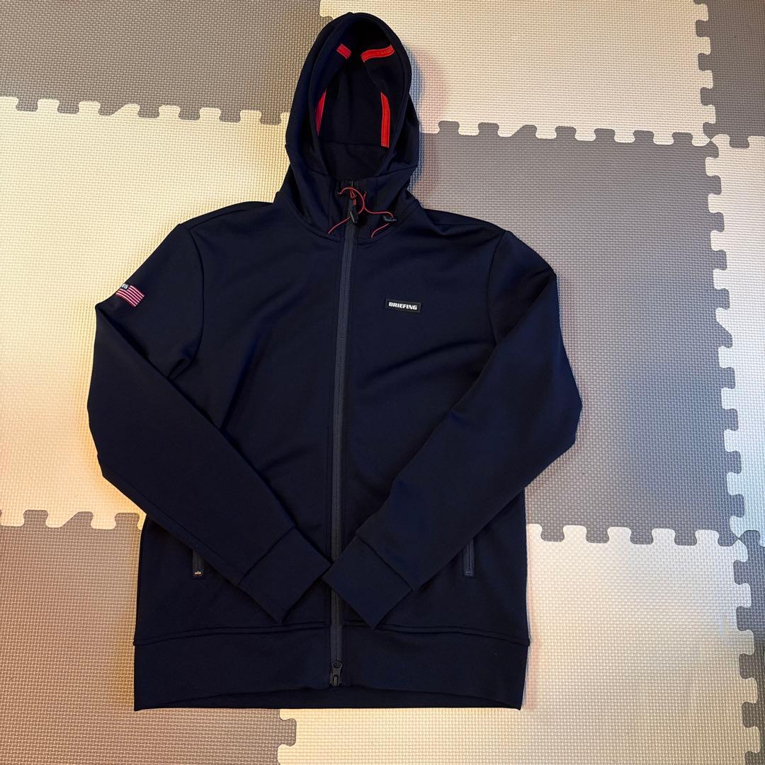 BRIEFING フード付きネイビージャケット