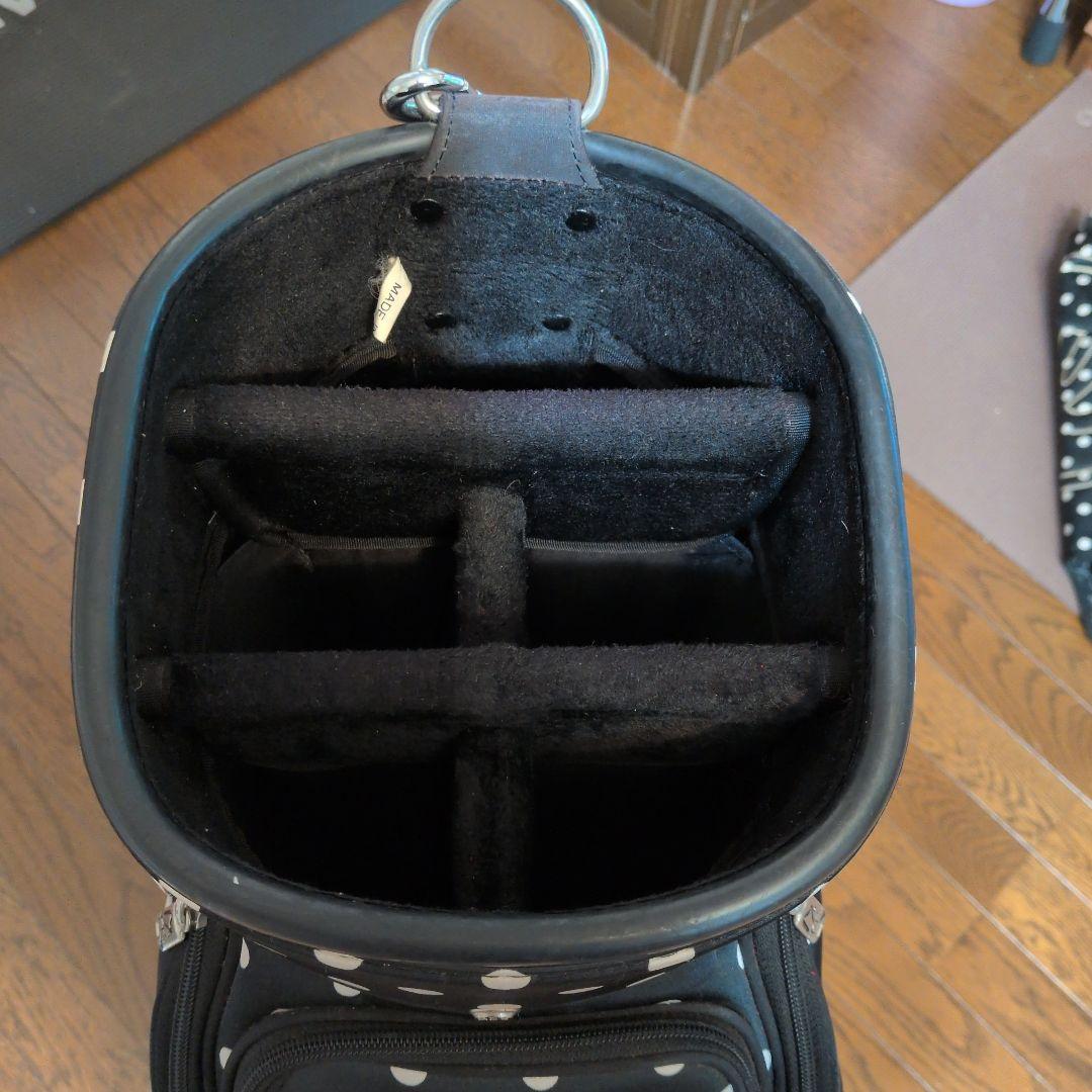 M・U SPORTS ドット柄キャディバッグ　キャスター付