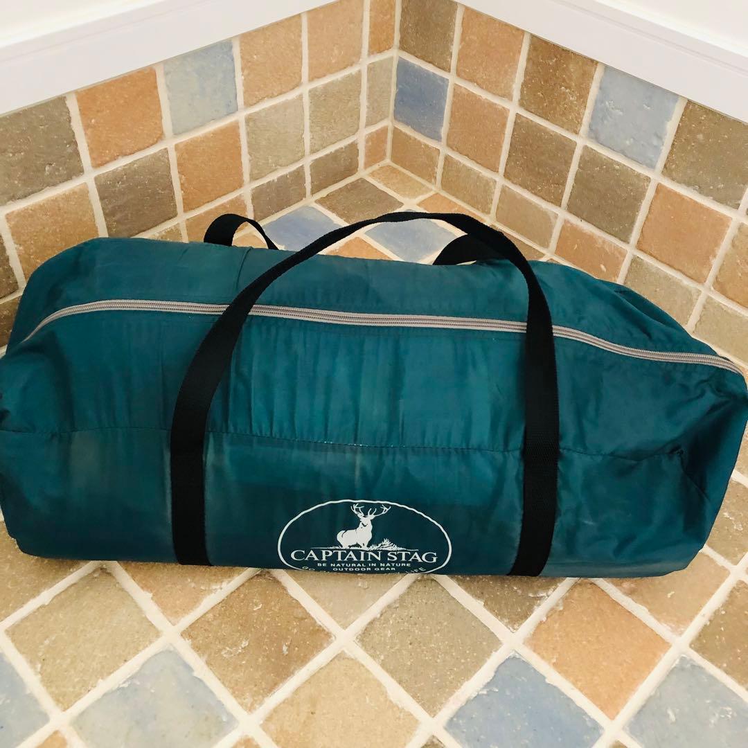 CAPTAIN STAG テント一式　収納バッグ付き　ダークグリーン　5〜6人用