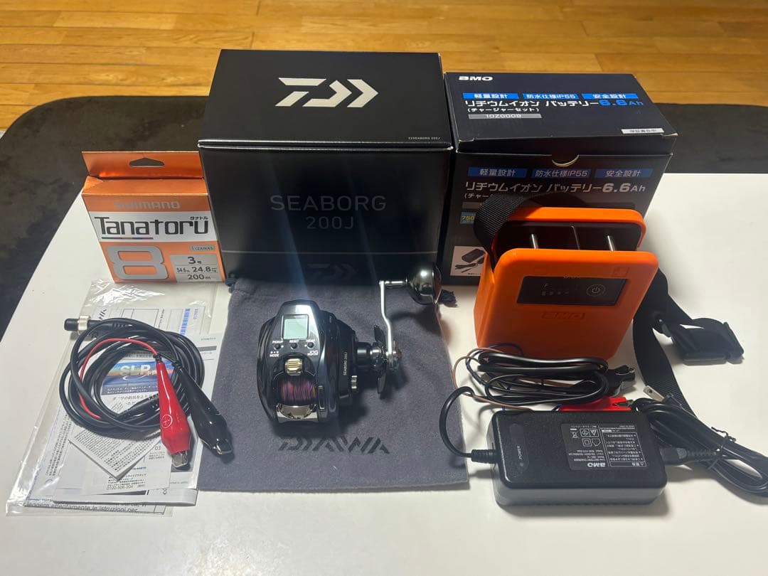 ダイワ 22 シーボーグ200J 右巻き電動リール BMOバッテリーセット