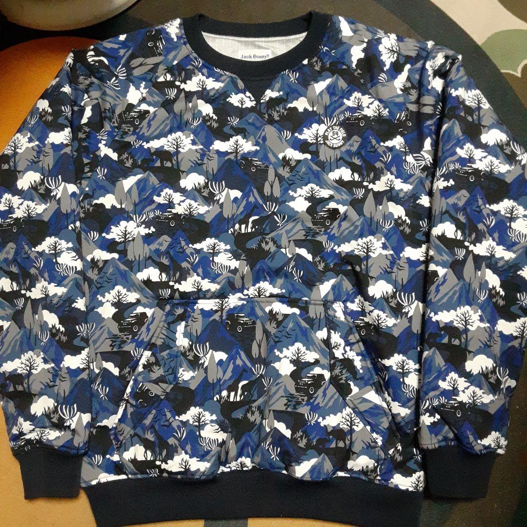 Jack Bunny ジャックバニー 中綿スニード　総柄　プルオーバージャケット