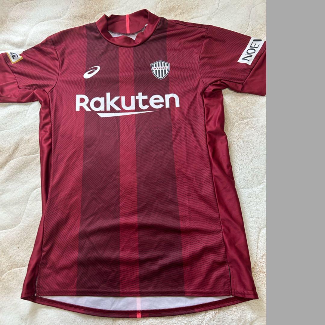 ユニフォーム ヴィッセル神戸 Tシャツ 半袖 無地 アシックス asics L