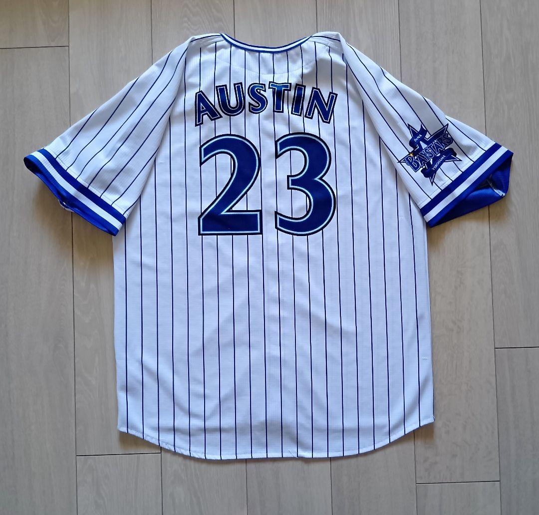 横浜　DeNA ベイスターズ　オースティン　ハイクオリティ ユニフォーム L