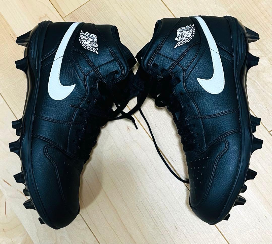 【美品】NIKE Jordan 1 Mid TD アメフト スパイク 27.5