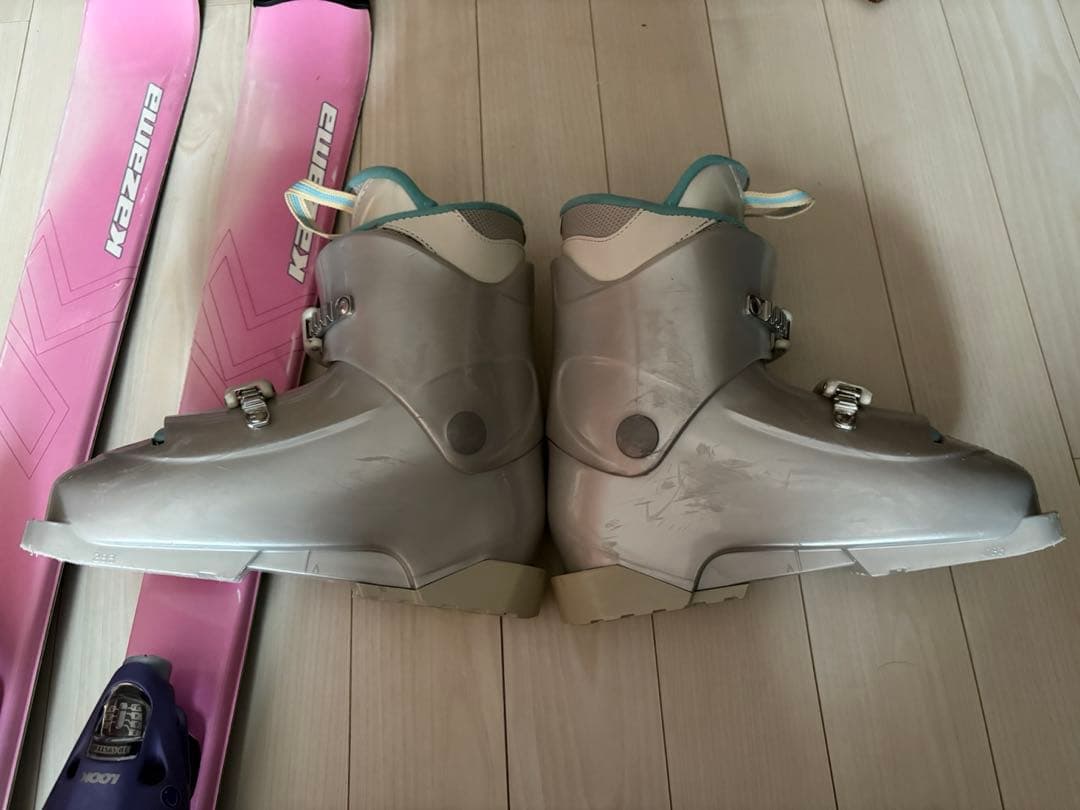 ガ*マ様 KAZAMA子ども用スキー１４０とブーツ２３センチ用セット