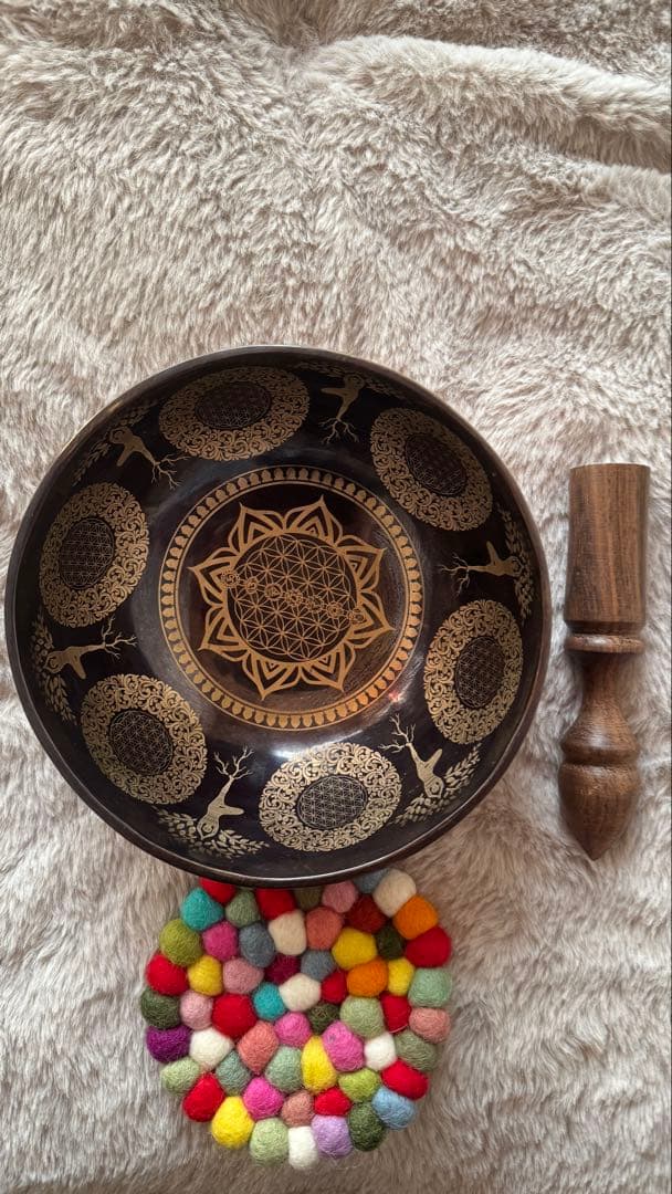 シンギングボウル　シンギングボール　ハンドメイド　ネパール　仏具　一点のみ