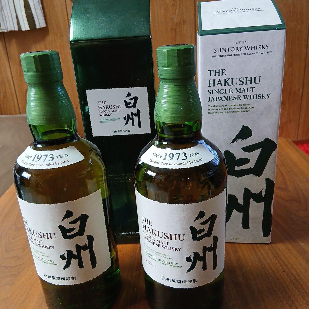 THE HAKUSHU シングルモルトウイスキー 700ml　2本箱付