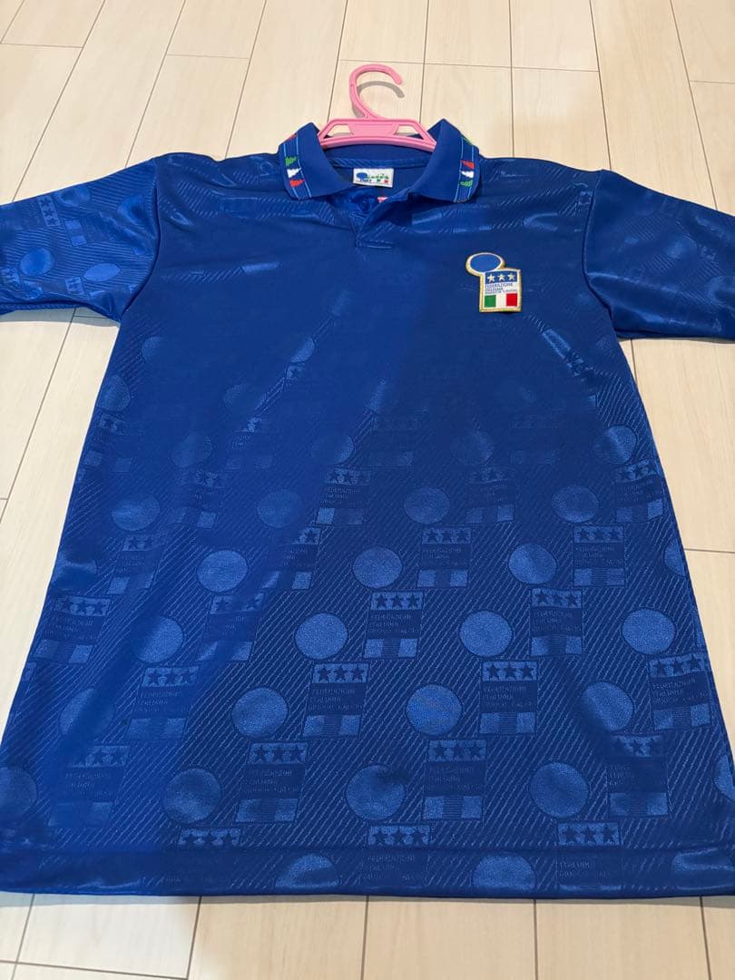 イタリア代表 サッカーウェア Diadora製 ヴィンテージ 総柄 M相当