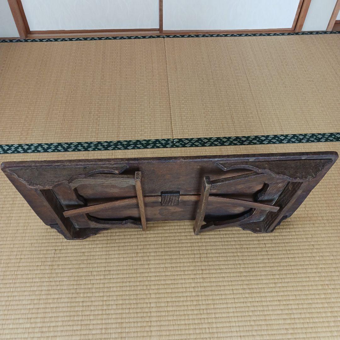 (希少古家具) アンティーク文机　明治~大正　寺子屋机(天神机)
