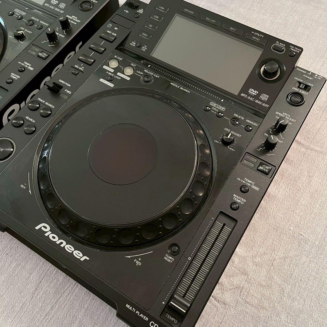 【動作良好】Pioneer CDJ-2000 ×2台セット／メンテ済スタンド付き