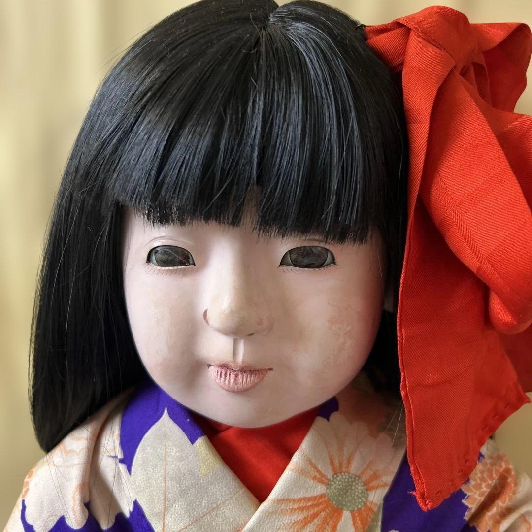 市松人形 戦前　約100年前　大型73センチ ☆最終価格☆