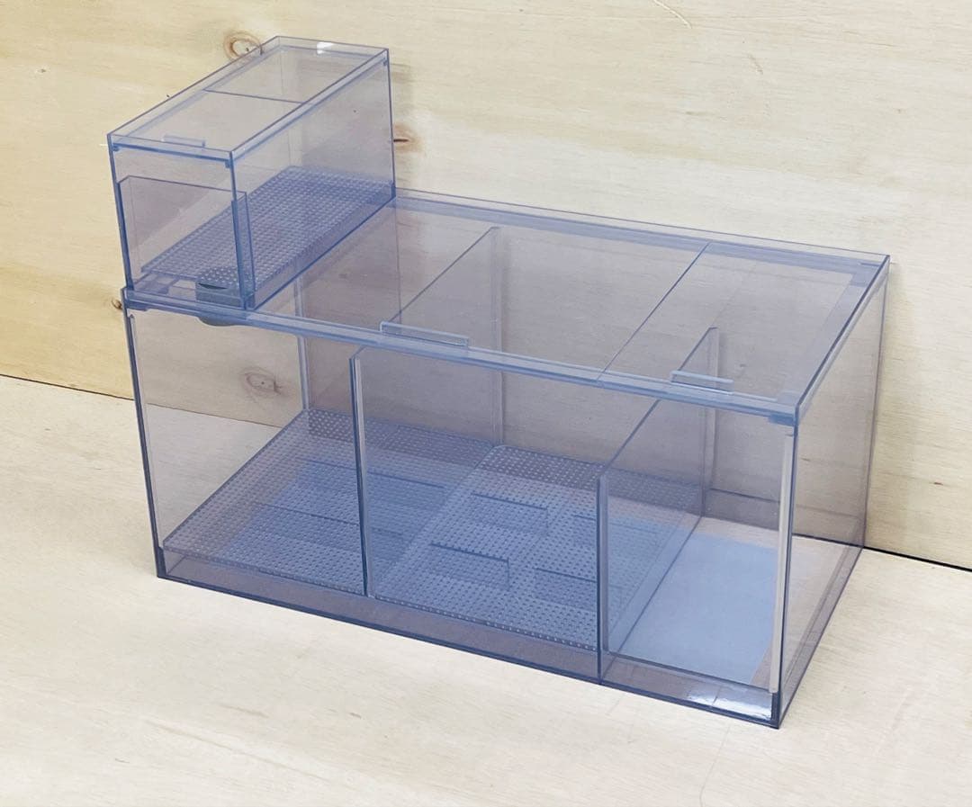 Ｗ750×Ｄ300×Ｈ300 オーバーフロー水槽用塩ビ濾過槽+ウールBOX