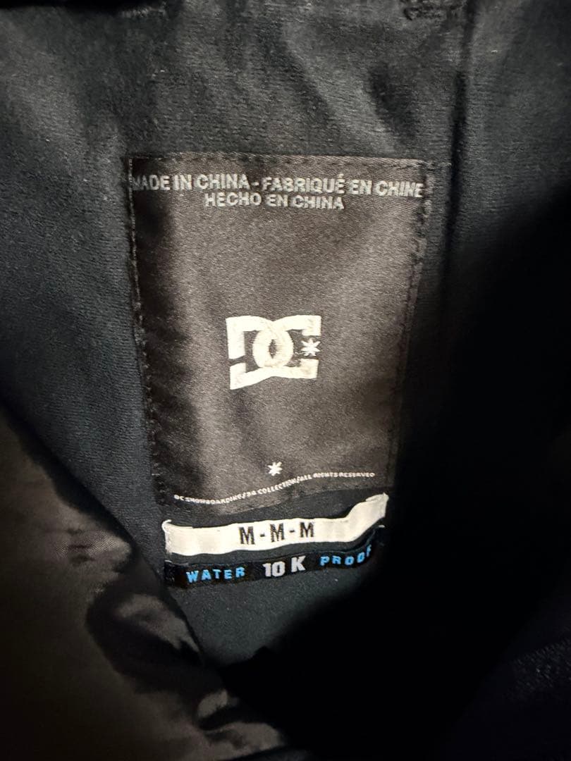 DC スノーボードウェア Mサイズ 黒 10K防水